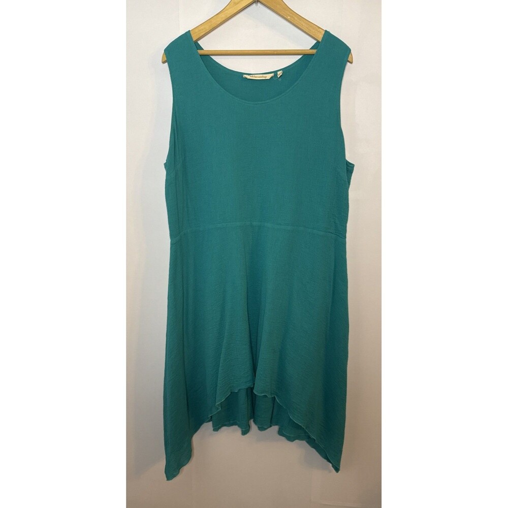 Soft Surroundings Womens‎ Dress Large Gauzy Cotton Asymmetric Beach Fairy Whimsy
